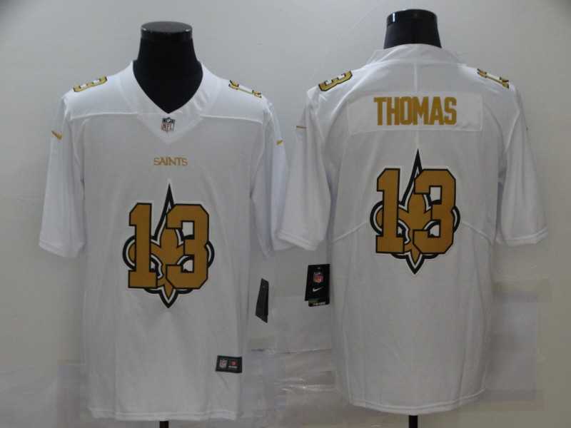 Nike Saints 13 Michael Thomas White Shadow Logo Limited Jersey,We sell and wholesale Nike Saints 13 Michael Thomas White Shadow Logo Limited Jersey on line form chian!